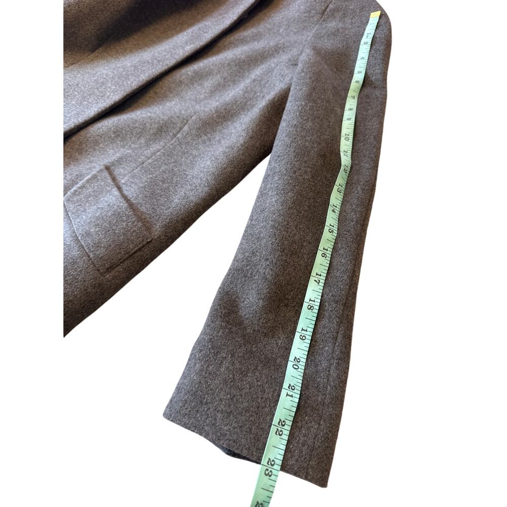Katherine Kelly Cashmere Caccon Coat Gray 8 - Picture 12 of 13